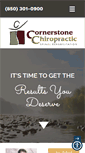 Mobile Screenshot of cornerstonechiropracticrehab.com